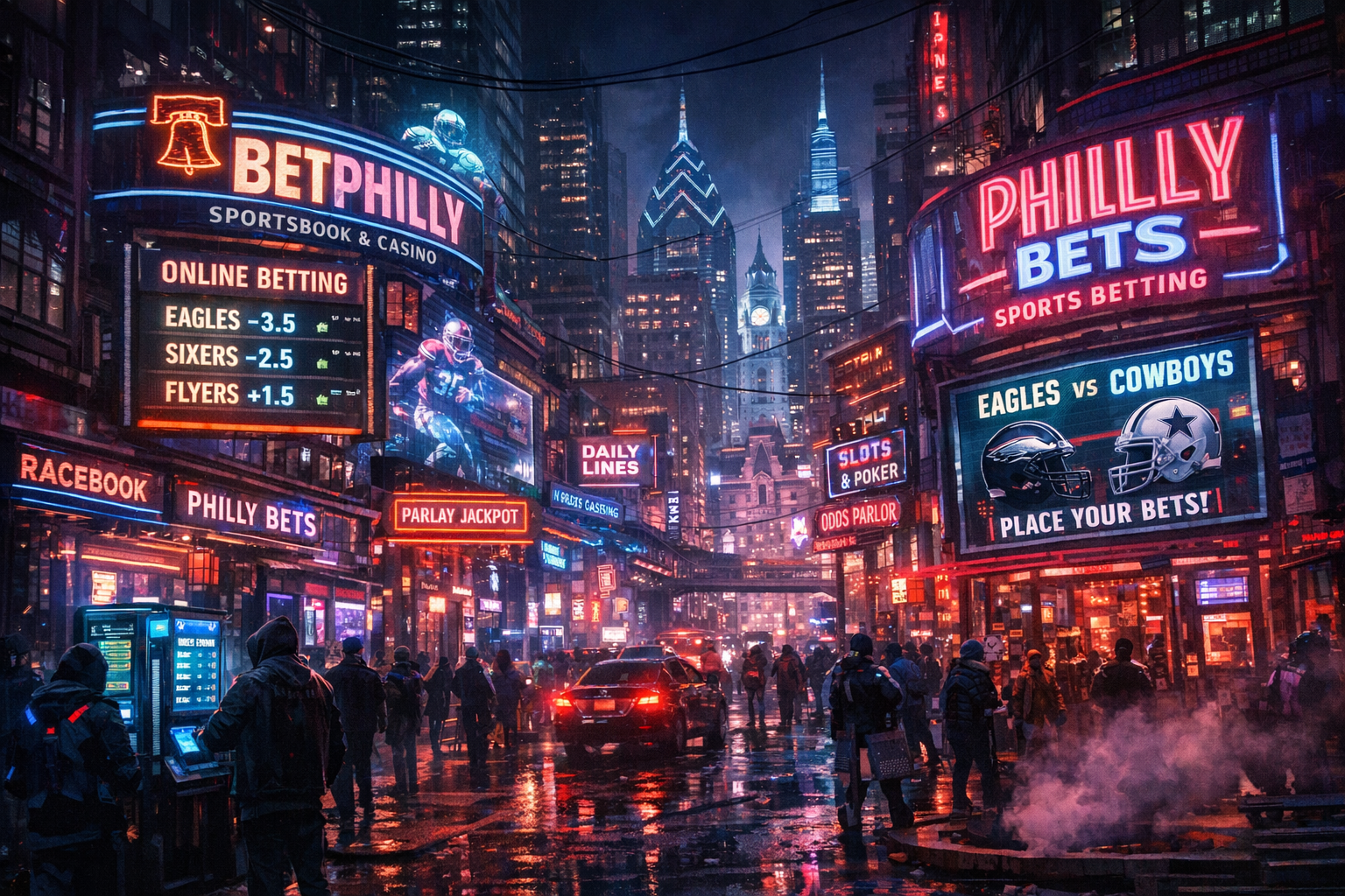 The betting landscape in Philadelphia, USA